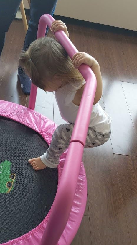 BCAN SP1 36'' Kids Toddler Trampoline Indoor, Foam Handle | FED Fitness customer photo 2