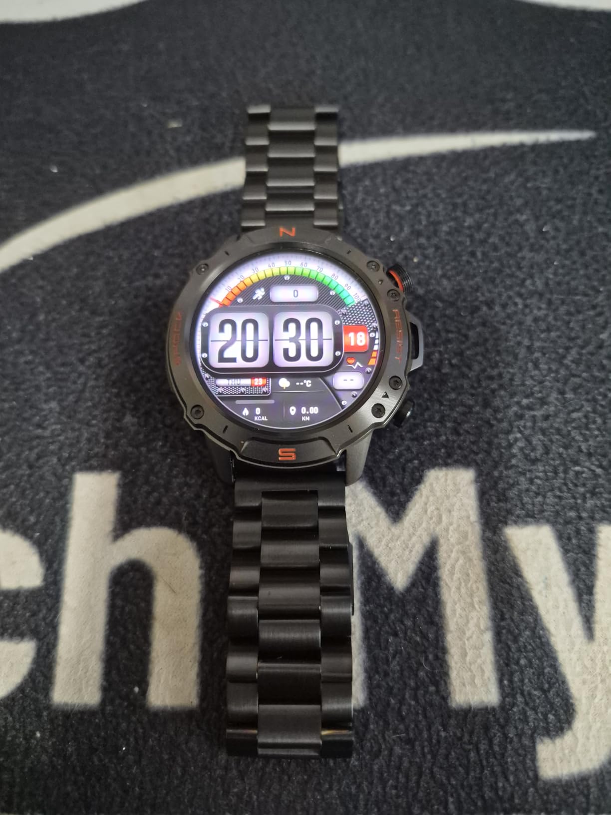 Rugged Smart Watch for Men, 5ATM Waterproof, 170+ Sports Modes,1.43