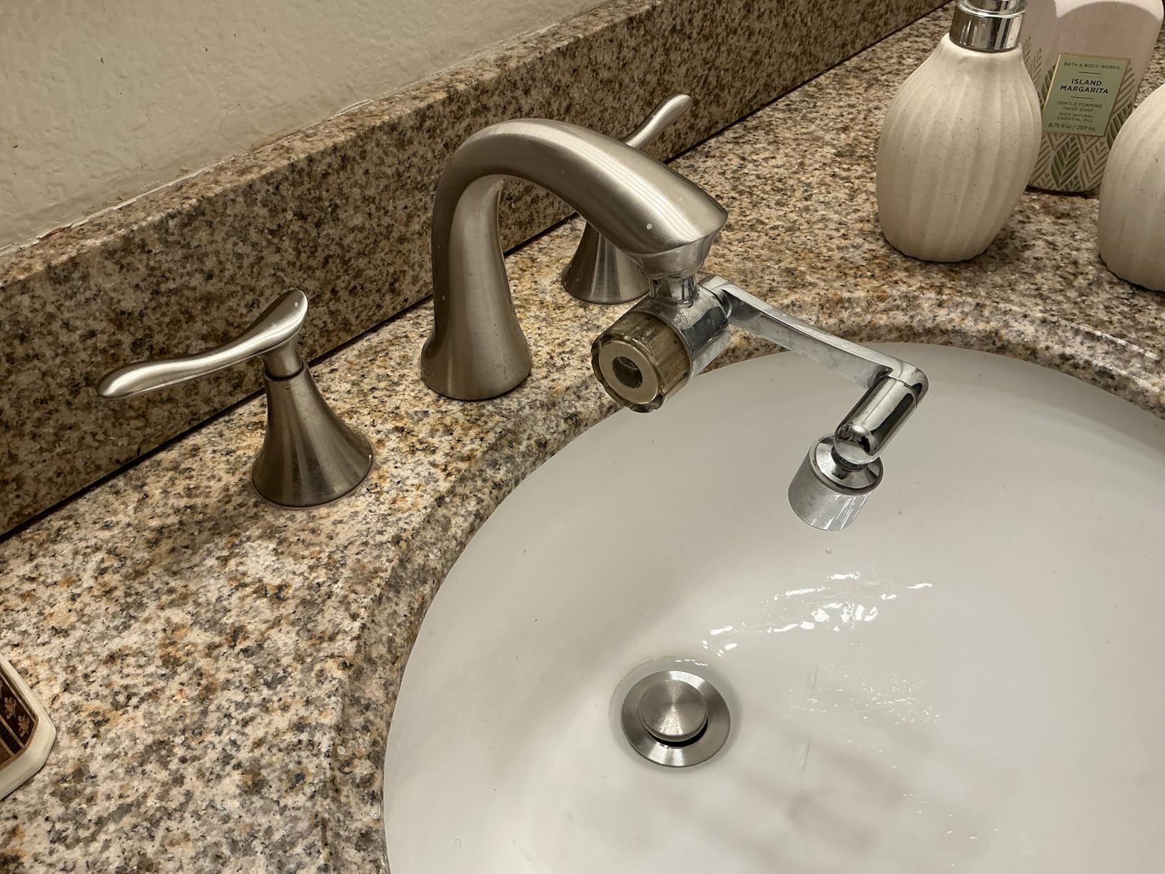 Frizzlife Water Filter for Sink Faucet Extender, NSF/ANSI 372, 9pcs Filter Reduce 99% Chlorine, 1080° Rotating Brass Swivel Aerator, 2 Modes Spray Faucet Filter for Skin Kitchen Bathroom Sink, FF1080 customer photo 2