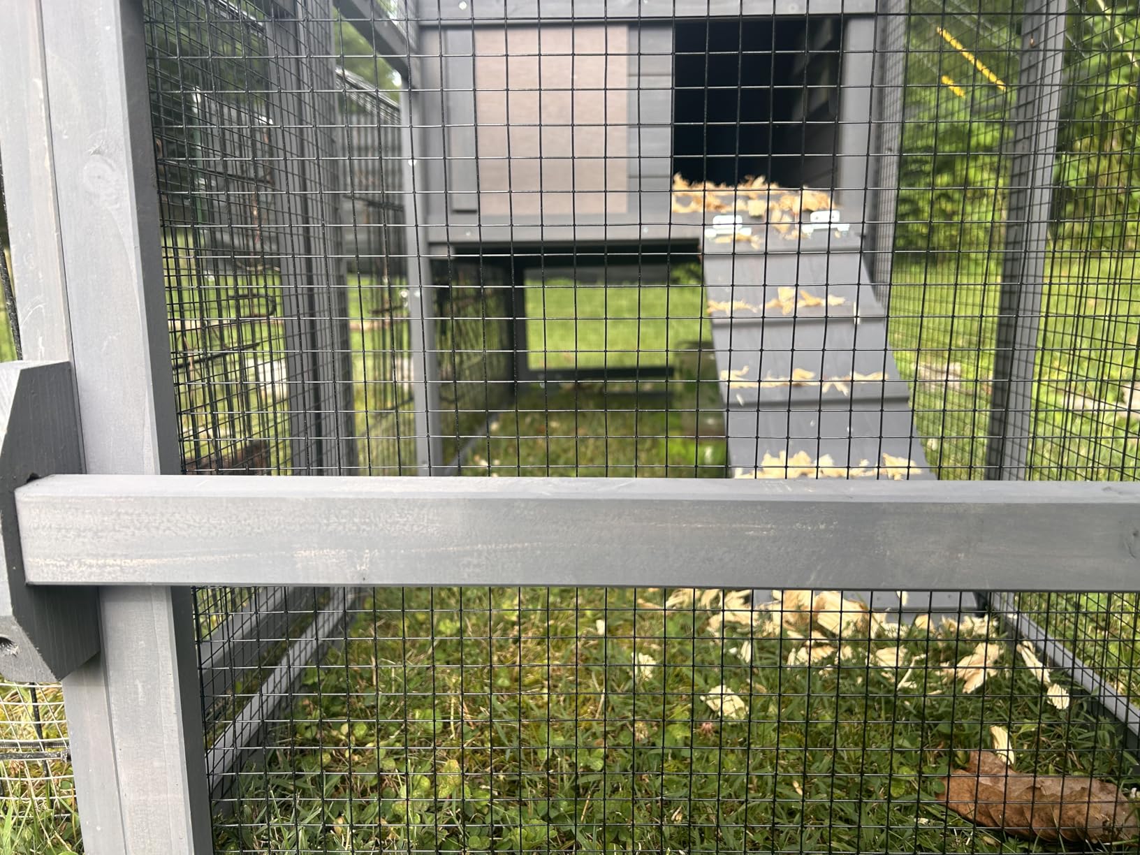 Aivituvin Chicken Coop Mobile Hen Coop, Large Poultry Cage with Wheels Outdoor Backyard Chicken House customer photo 1