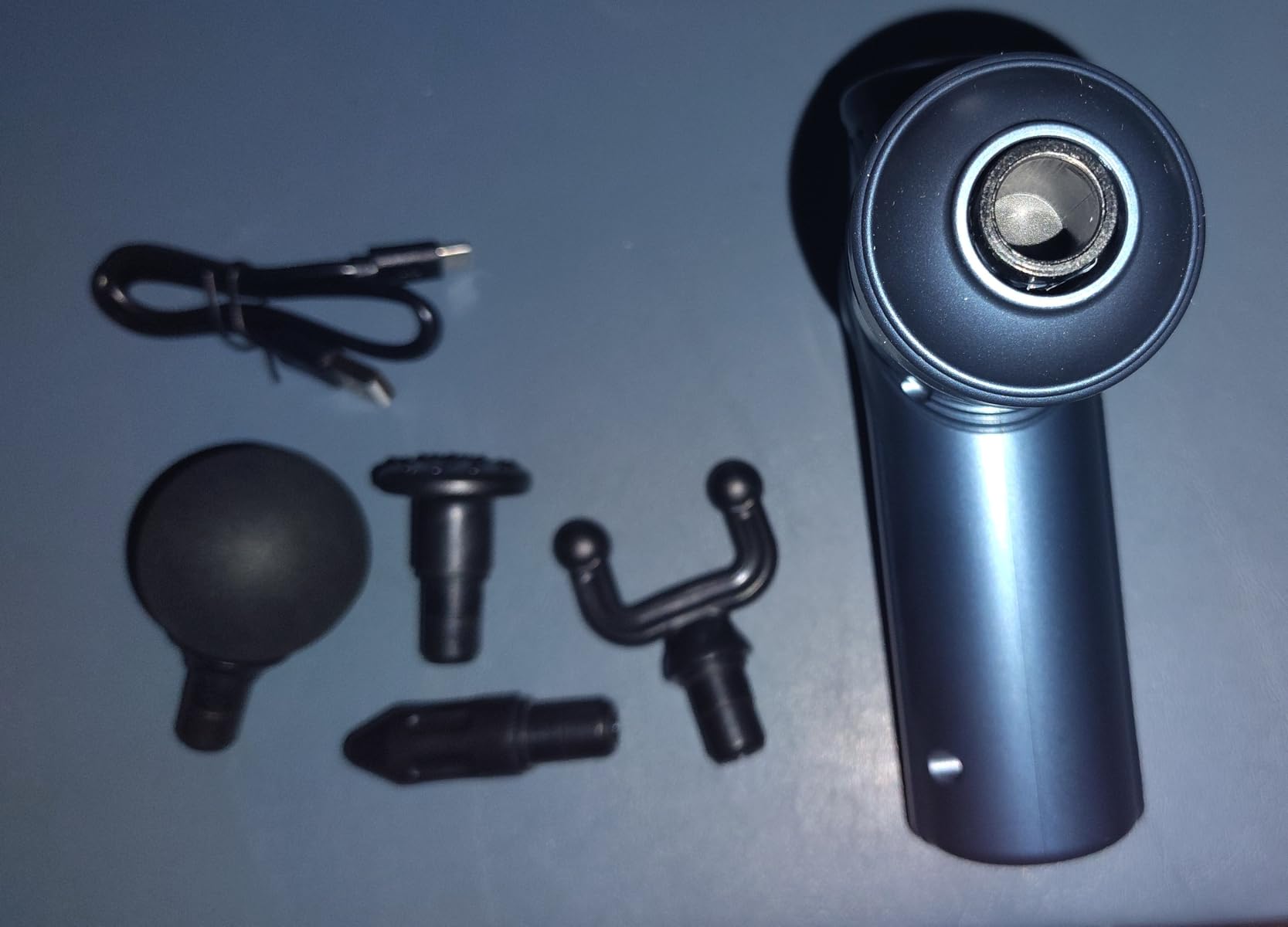 LEERCON Massage Gun Deep Tissue Mini Muscle Massager for Pain Relief, Blue customer photo 1