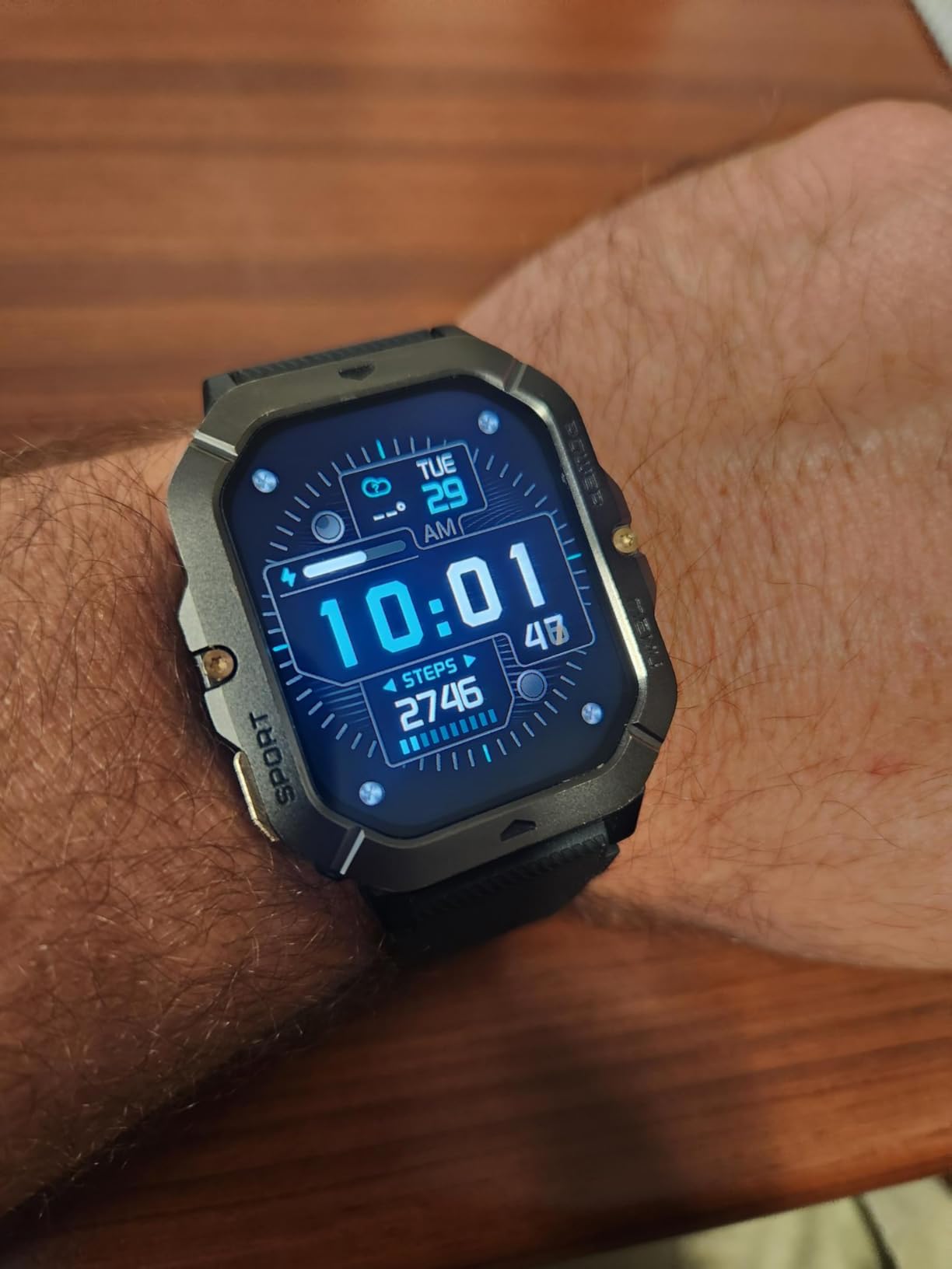 Military Smart Watches for Men (Answer/Make Calls), 2.02'' Fitness Smart Watch for Android and iPhone, Waterproof Fitness Tracker with Blood Pressure/Heart Rate/Sleep/100+ Sport Modes, Watches for Men customer photo 2