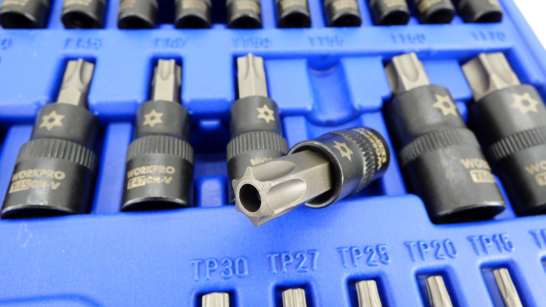 WORKPRO 60-piece Master Torx Bit Set,CR-V Torx Sockets & E Socket Set customer photo 1