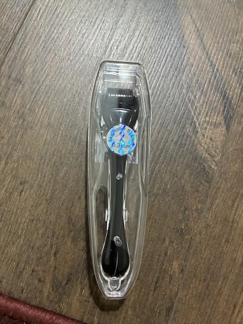 540 Titanium Derma Roller For Face Hair Beard，Scalp Derma Roller ，Beard Microneedle Roller，Personal Use Microneedling Roller Microdermabrasion Cosmetic Beauty Instrument Self-Care Gifts For Men Women customer photo 1