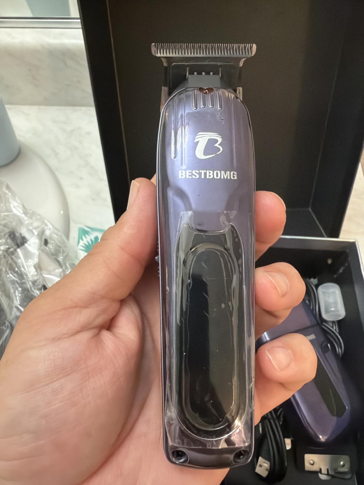 BESTBOMG® Hair Clippers for Men, Clipper, Trimmer & Shaver Set, BS-Y4T9 customer photo 2