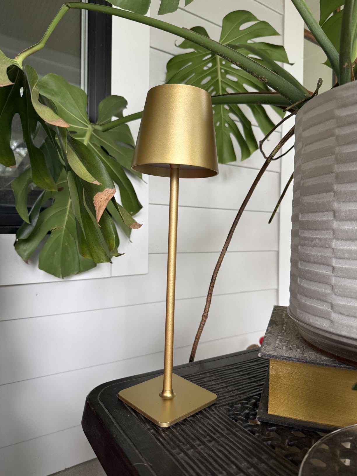 Yogaret Gold Rechargeable Cordless Table Lamp, Battery Operated, 2 Pack customer photo 2