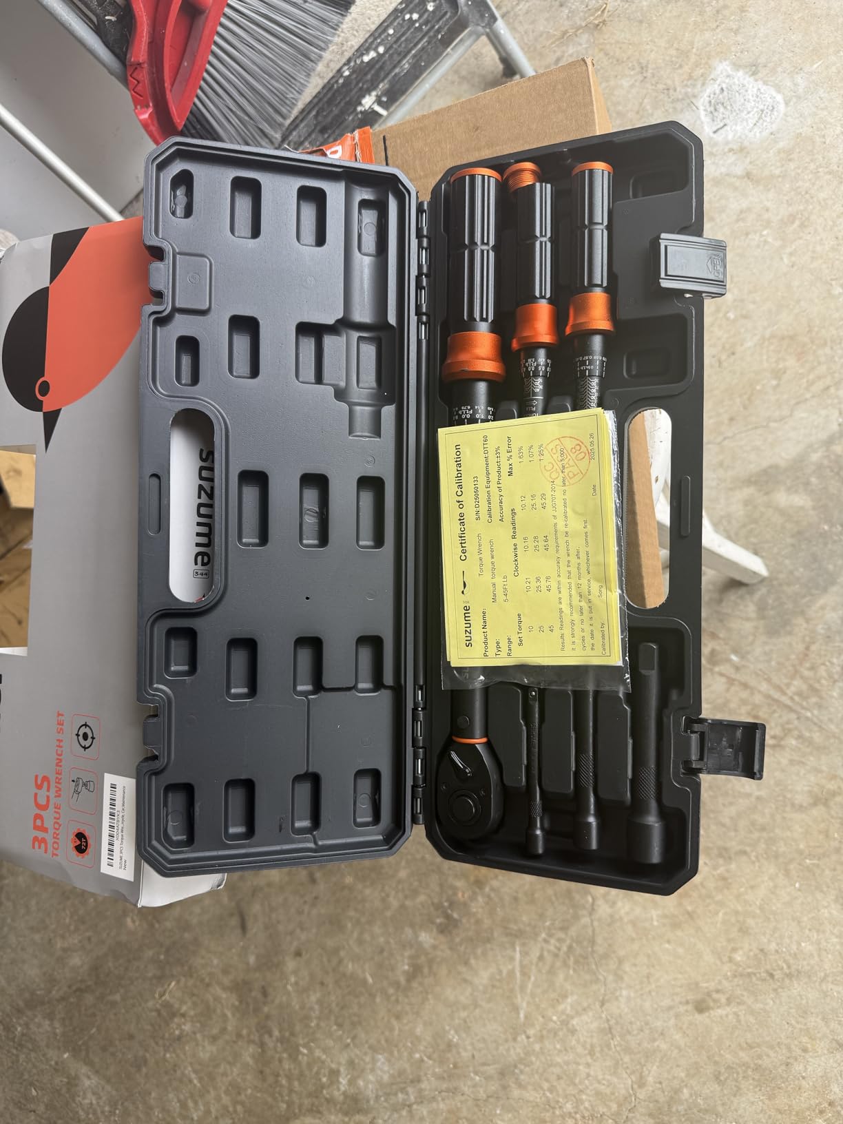 SUZUME Torque Wrench Set 1/2 3/8 1/4 Inch Drive Click ±3% Accuracy customer photo 1