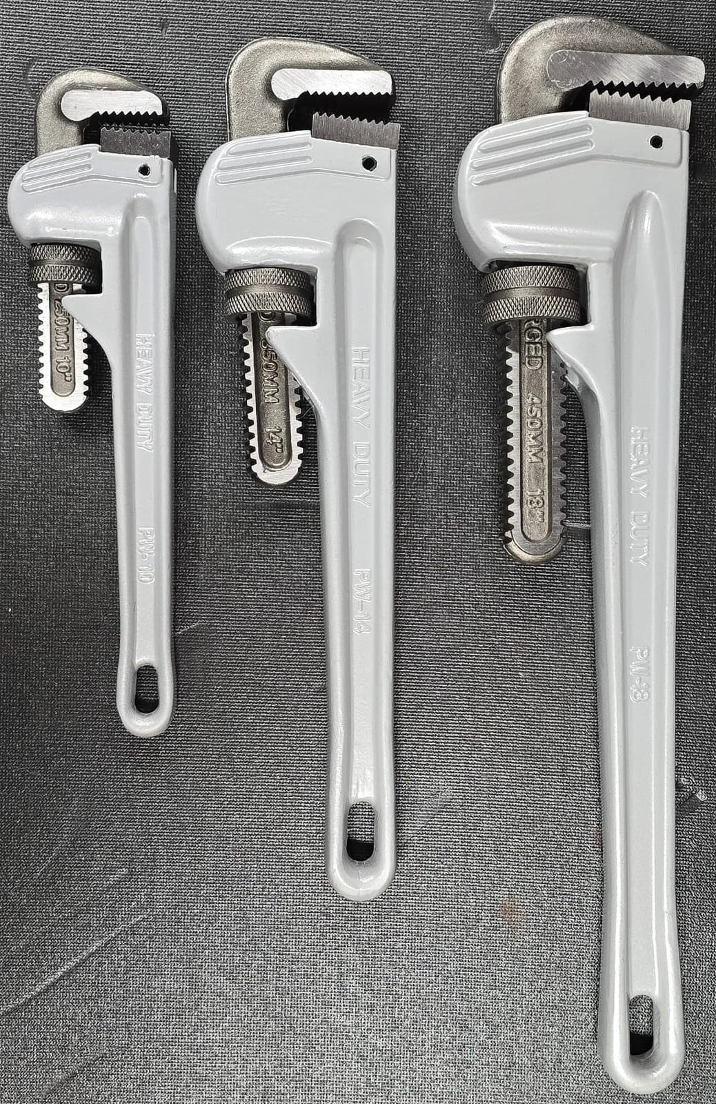 HURRICANE 3-Piece Aluminum Pipe Wrench Set (10