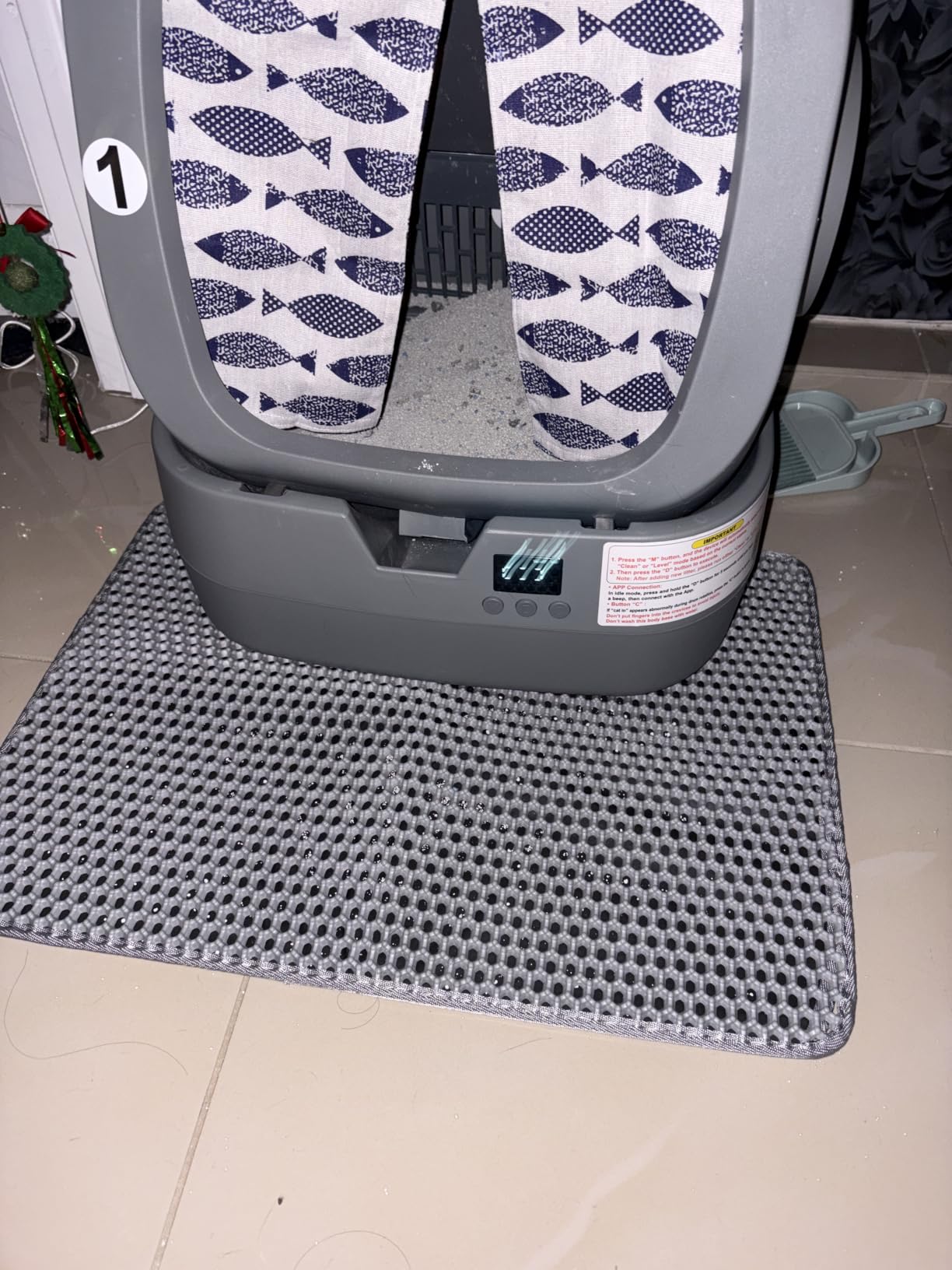 Cat Litter Mat, Double Layer Honeycomb Litter Box Mat customer photo 1