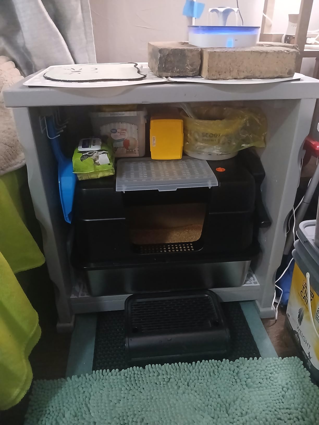 Vivifying XL Stainless Steel Cat Litter Box with Lid, Side Entry, Black customer photo 1