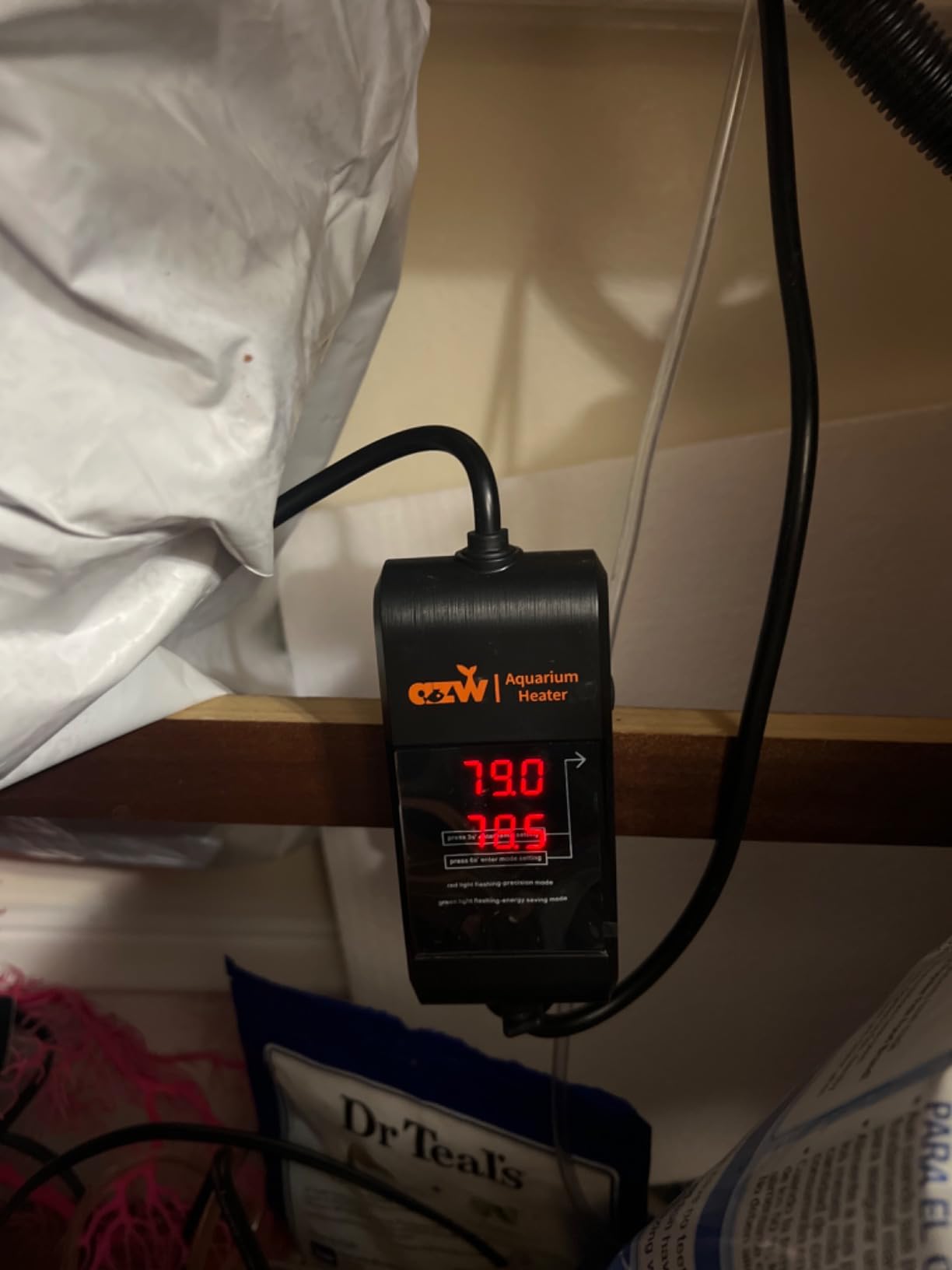 azw 300W Aquarium Heater for 40‑75 Gal, Triple Auto‑Shutoff Safety customer photo 2