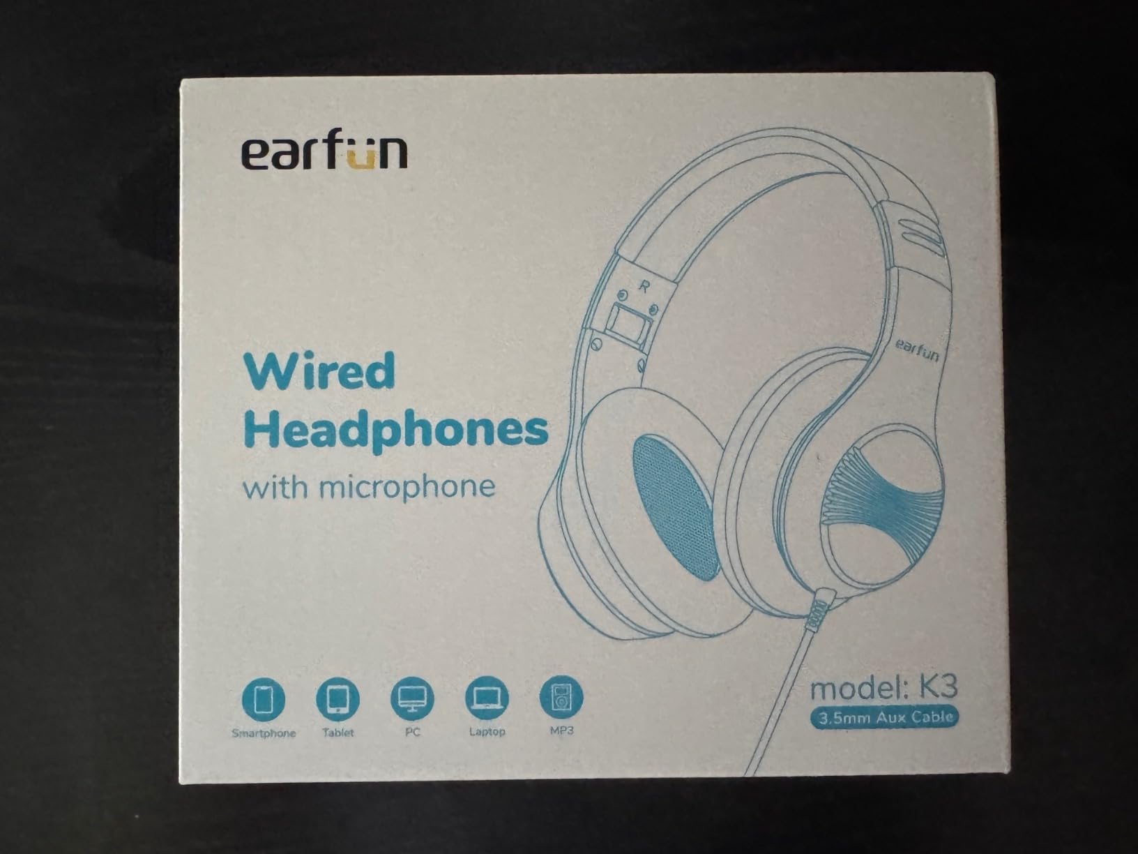 EarFun K3 Kids Headphones, Over Ear Headphones with Microphones, 85/94dB Safe Volume Limit, HD Stereo Sound, 3.5mm Jack, Foldable Wired Headphones for School/Travel/Boys/Girls/Tablet/iPad, Pink customer photo 2