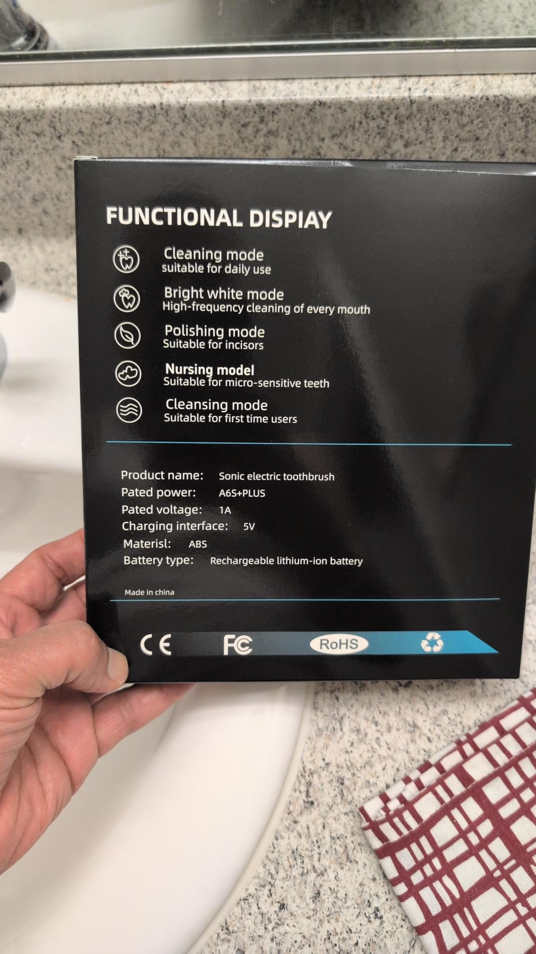 Sonic Electric Toothbrush Set, Equipped with 10 Brush Heads and Travel Case, IPX8 Waterproof, 2-Minute Timer, 42000 High-Frequency Vibrations, 5 Modes, The First Choice for Gift Giving,Blue White customer photo 1