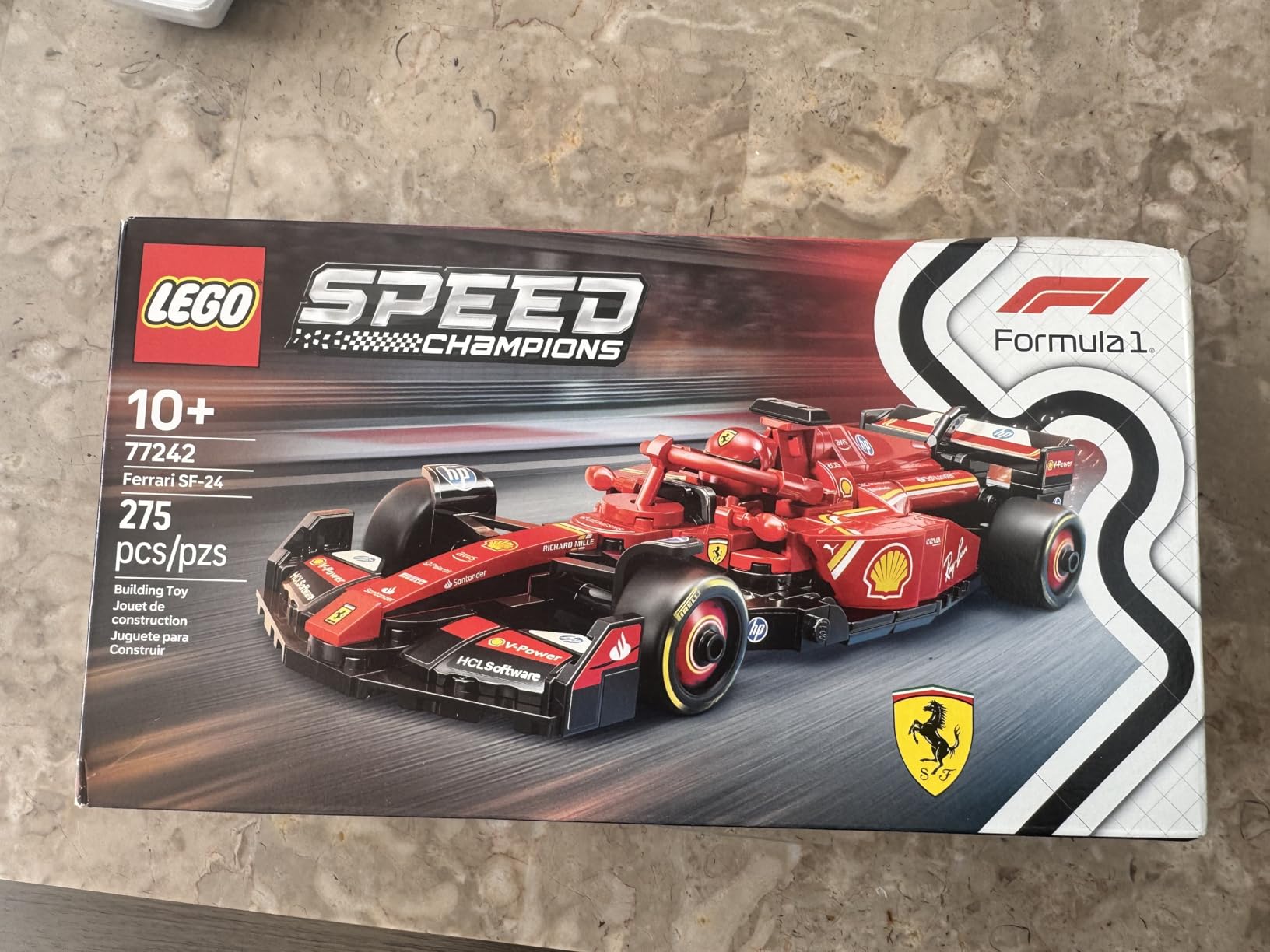 LEGO Speed Champions Ferrari SF-24 F1 Race Car Toys - Building Sets for Kids, Boys & Girls, Ages 10+ - Ferrari F1 Model Car Kits for Display or Play - Gift Ideas for Birthdays and Fans - 77242 customer photo 1