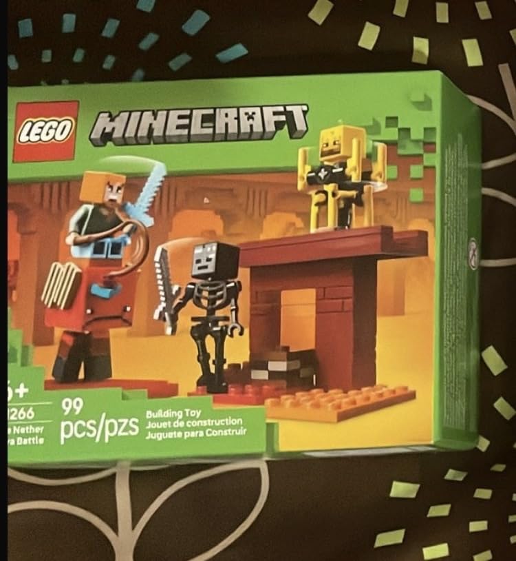 LEGO Minecraft The Nether Lava Battle Toy and Playset - Building Minecraft Toy for Kids, Ages 6+ - Alex, Wither Skeleton, Blaze and Strider Figures for Pretend Play - Gift Idea for Birthdays - 21266 customer photo 1