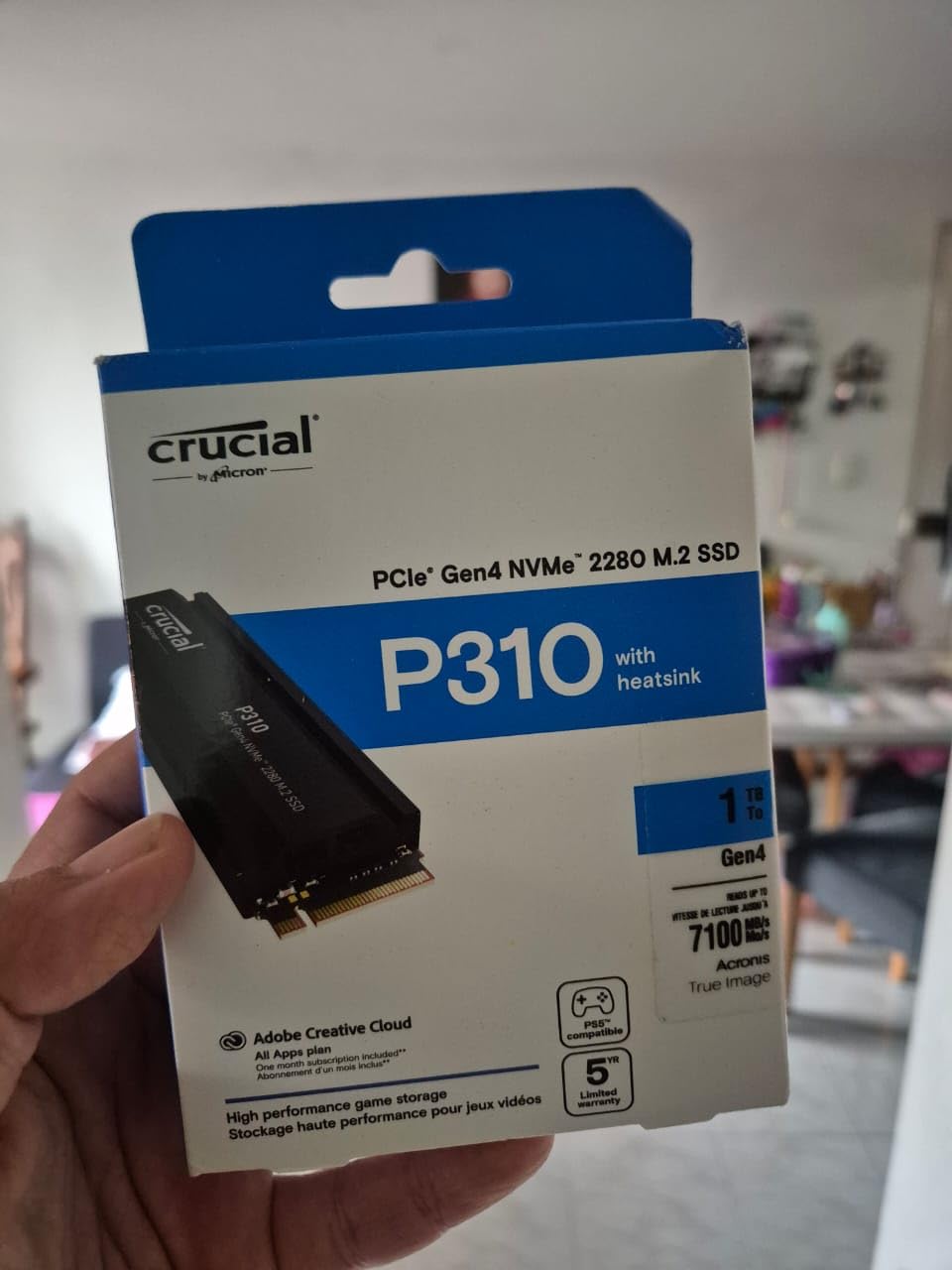 Crucial P310 1TB with Heatsink customer photo 2