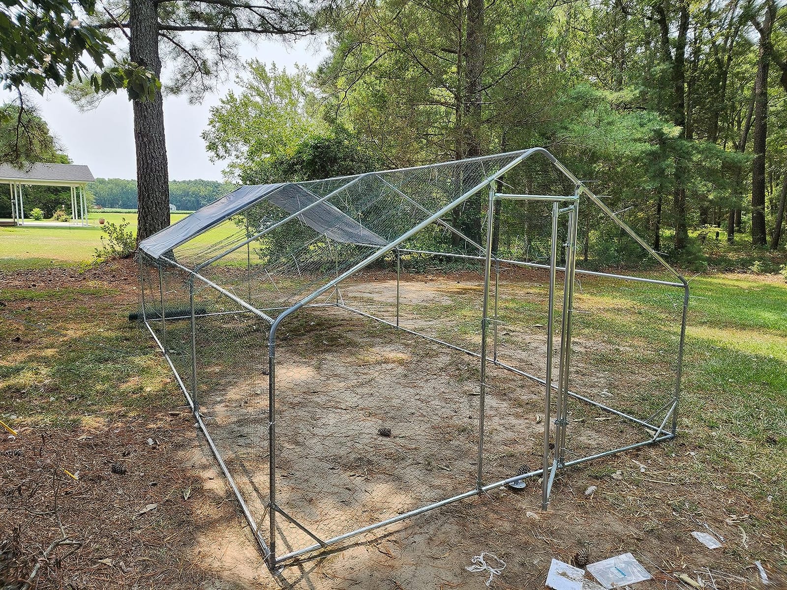 PawHut Large Chicken Coop w/Waterproof Anti-UV Cover 33' x 10' x 6.4' customer photo 1
