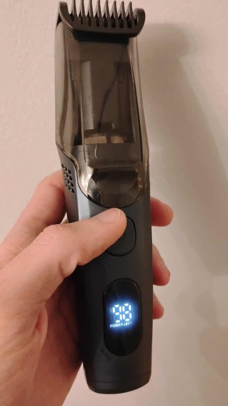 Vacuum Beard Trimmer for Men for Mustache, Sideburns, Facial Hair customer photo 2