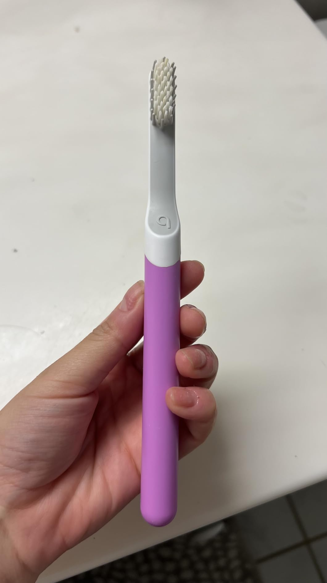 Quip Sonic Electric Toothbrush for Adults, Extra Brush Head, Marine Blue customer photo 2