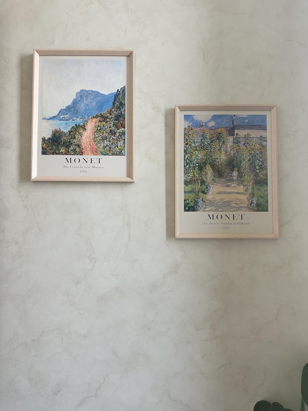 HesenDot Framed Wall Art, Claude Monet Landscape Canvas Prints Set customer photo 2