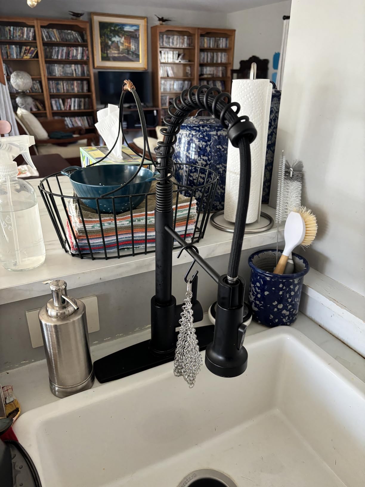 FORIOUS Black Kitchen Faucet with Purfied Water Filter, Pull Down Sprayer customer photo 1