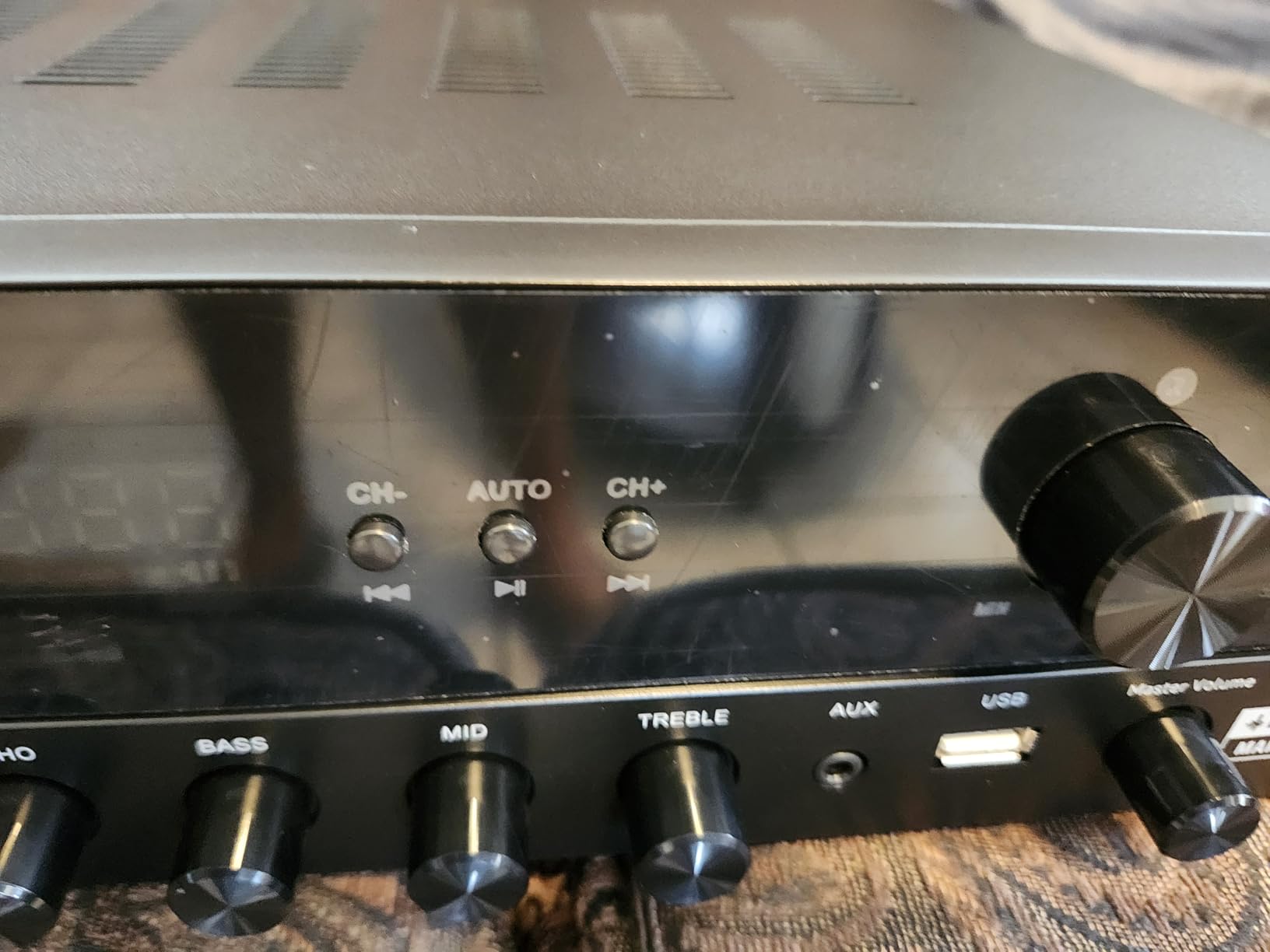 Donner Stereo Audio Amplifier, 600W Peak 2 Channel Receiver with Bluetooth 5.3, Phono, Optical, Coaxial, USB, FM, 2 Mic-in, Aux, RCA Input for Home, Karaoke, Theater Speakers, MAMP2 customer photo 2