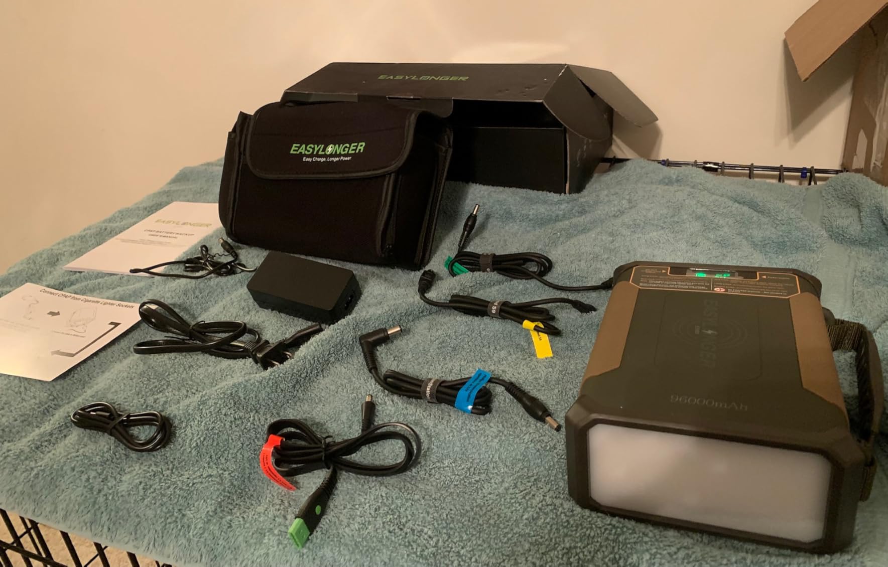 EASYLONGER CPAP Battery Backup ES960 PRO, 297.6Wh LiFePO4 Battery Pack customer photo 2