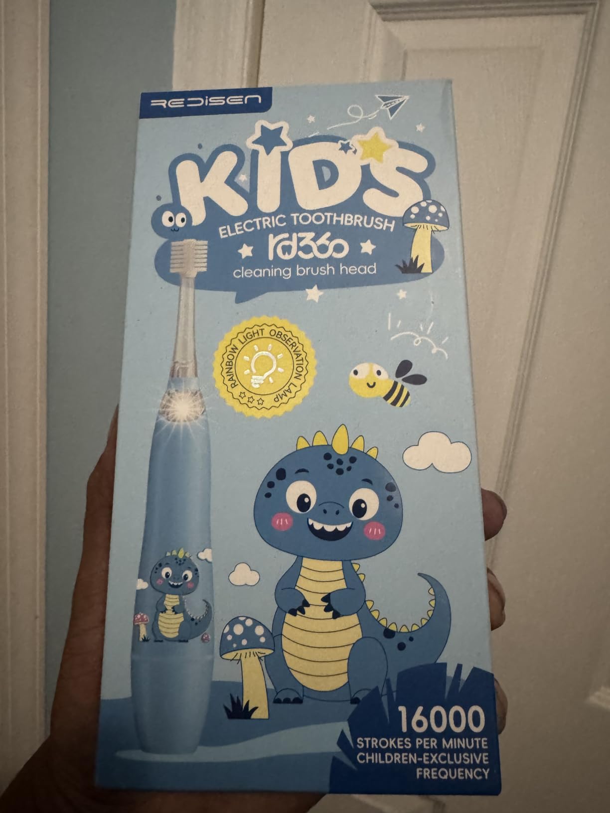 Electric Toothbrush for Kids Toddler 1-5 Years, Unicorn Toothbrush with LED Light, 360° Sonic Baby Toothbrush, 2 Min Timer, Gentle Vibration, Pink Unicorn Design for Girls customer photo 1