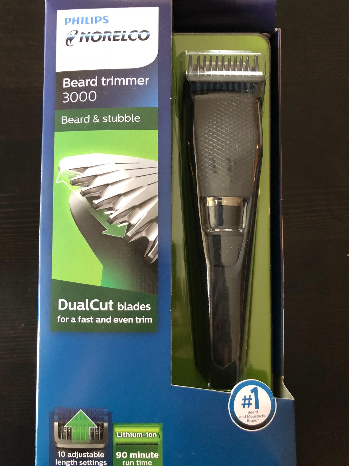 Norelco Philips Beard Trimmer 3000, 40 Length Precision Dial, Black customer photo 1