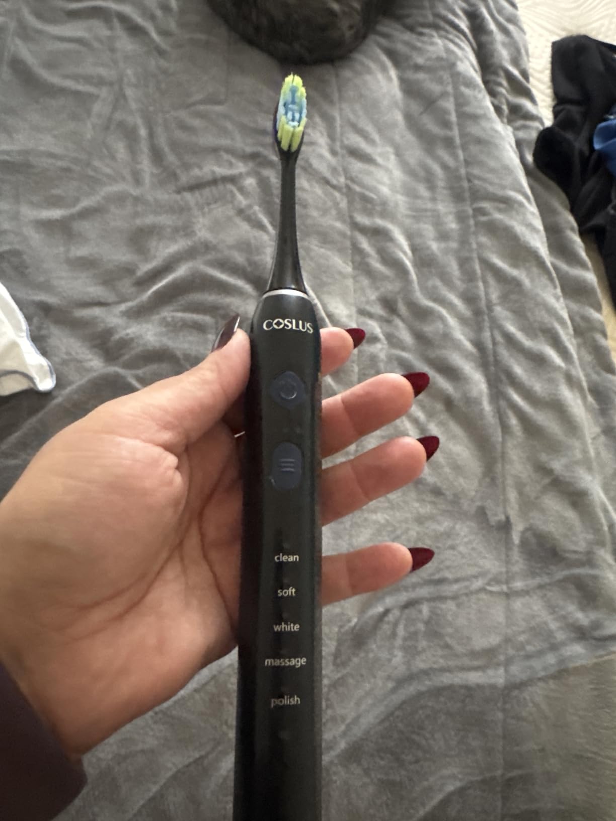 COSLUS C30 Electric Toothbrush for Adults, Ultra-Clean, 1PC, Black customer photo 1