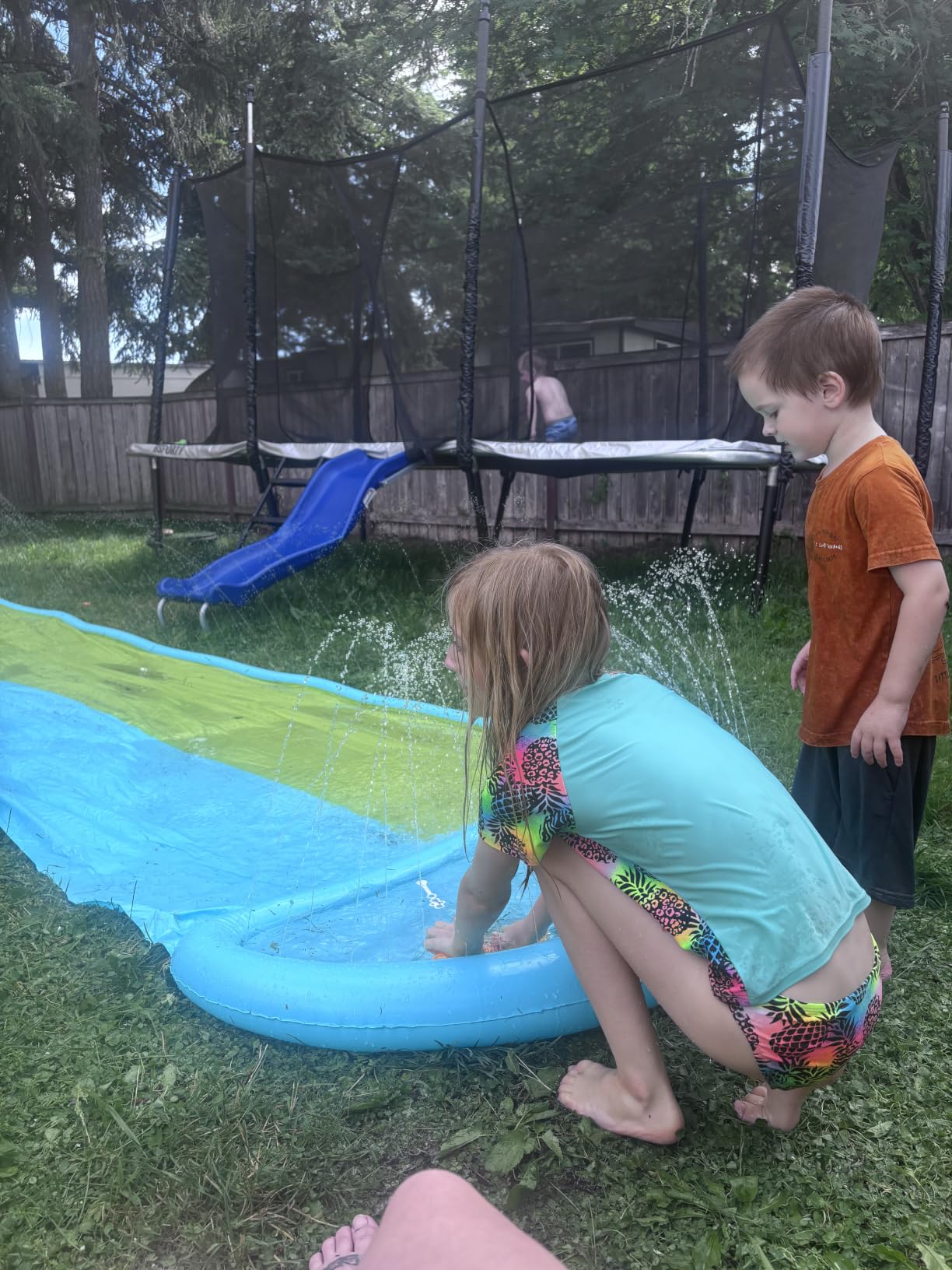 Air Rectangle Trampoline 8X14FT 1800LBS Weight Capacity Outdoor Square Gymnastics Heavy-DutyTrampolines with Net Enclosure for Kids Adults customer photo 2