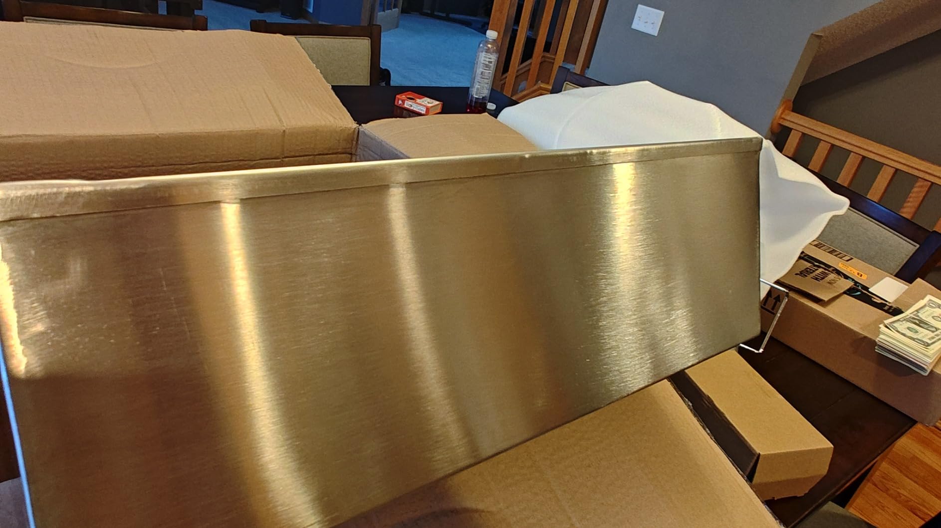 Reallnaive 36x24x6 Inch Maple Syrup Evaporator Pan 22.5 GAL with 10” Cone Filter Holder Stand Cone Filter Paper Mechanical Thermometer Stainless Steel Maple Syrup Pan Boiling for Home Outdoor(1-tier) customer photo 2