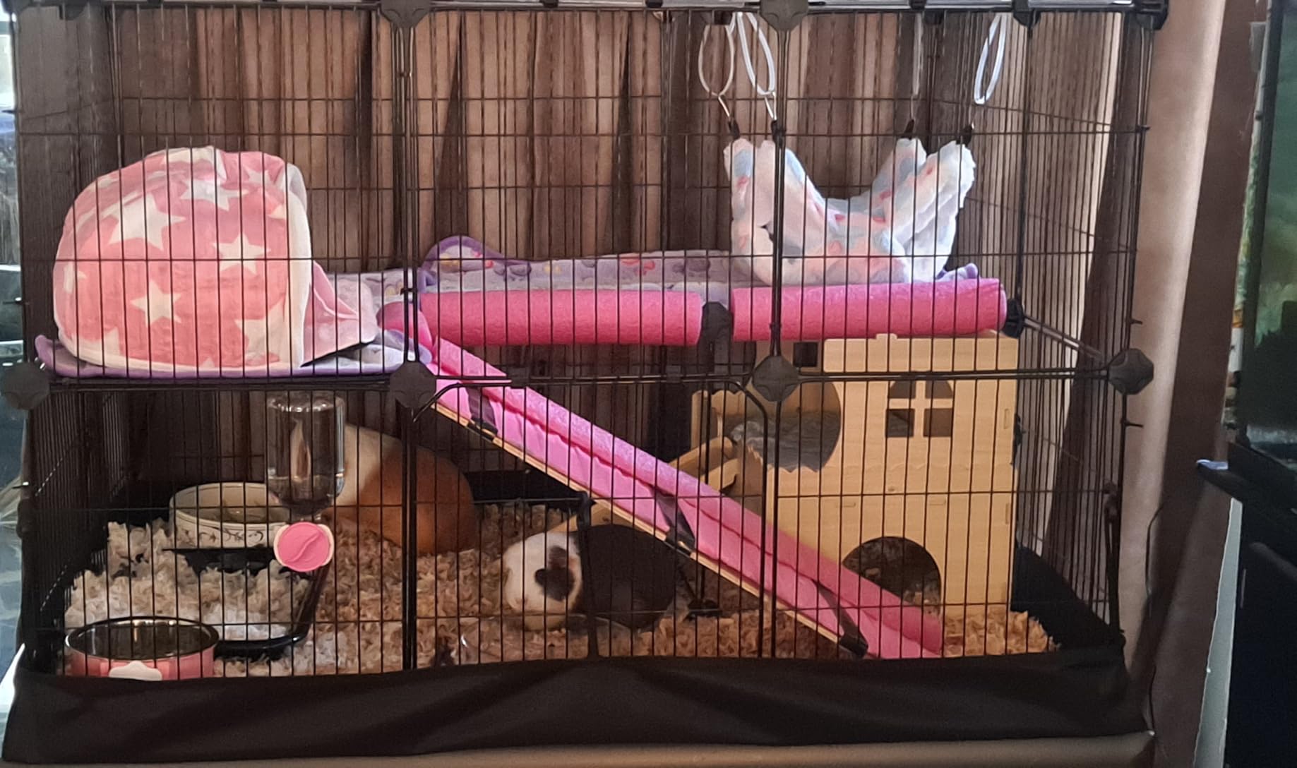 SONGMICS Guinea Pig Cages, 2-Tier Small Animal Cage customer photo 1