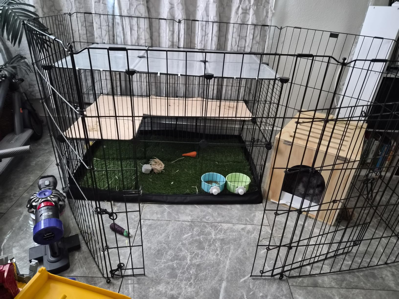 SONGMICS Guinea Pig Cages, 2-Tier Small Animal Cage customer photo 2