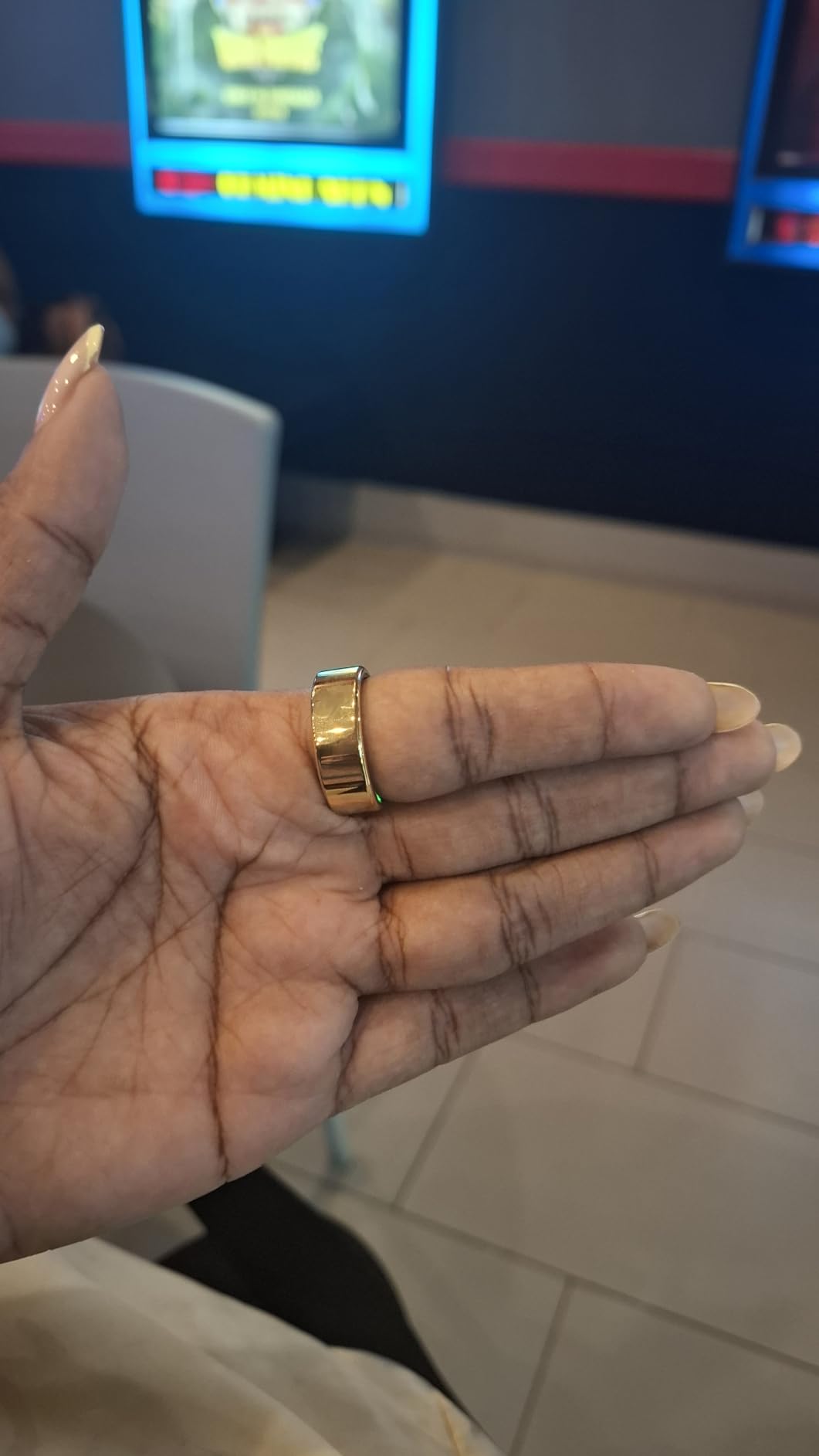 Smart Ring for Women, Health Tracker & 5ATM, COLMI R02. (Gold, 8#) customer photo 1