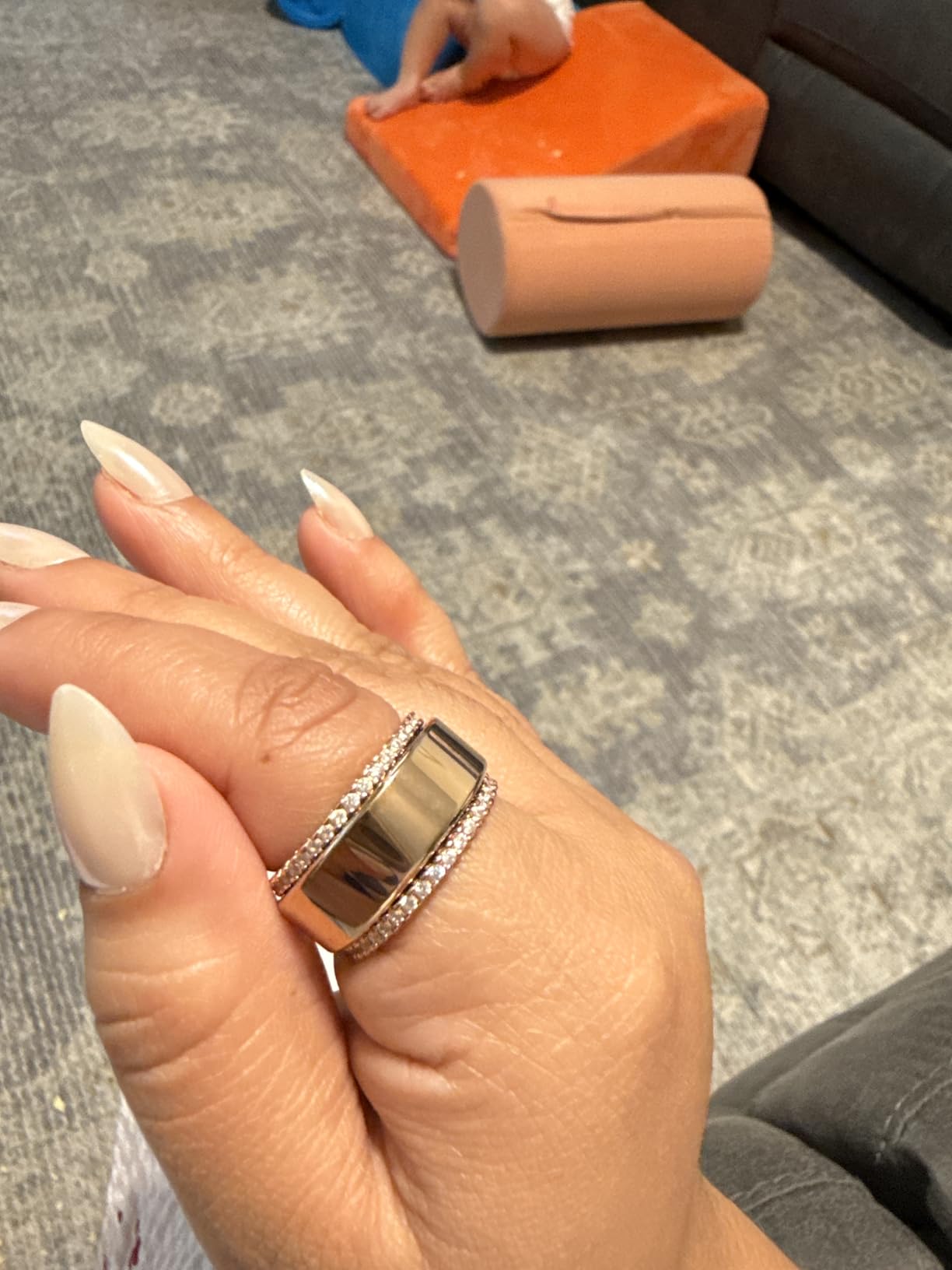 Smart Ring for Women, Health Tracker & 5ATM, COLMI R02. (Gold, 8#) customer photo 2