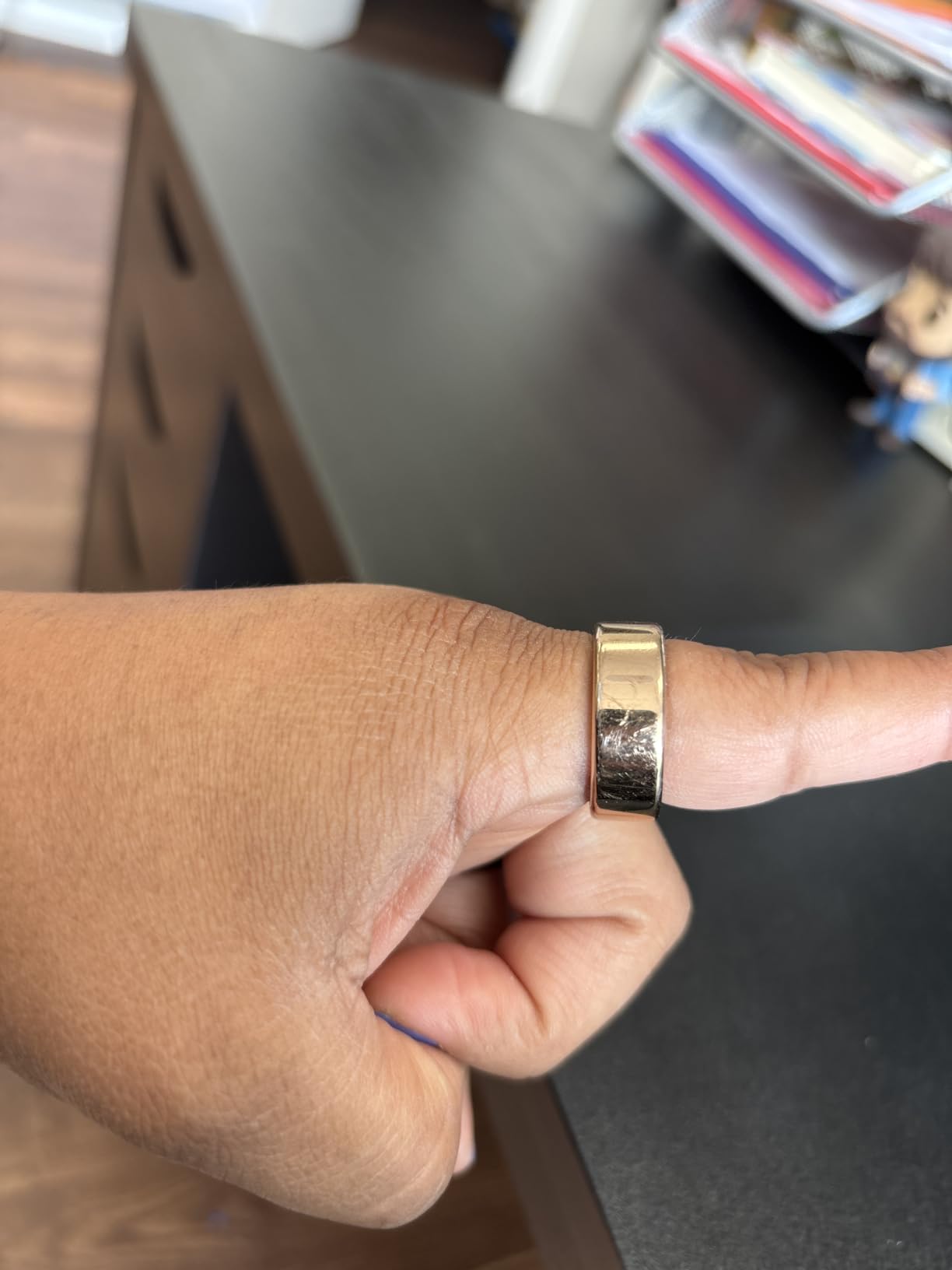 COLMI Smart Ring for Women, AI Health Tracker & 5ATM, R02. (Gold, 9#) customer photo 1