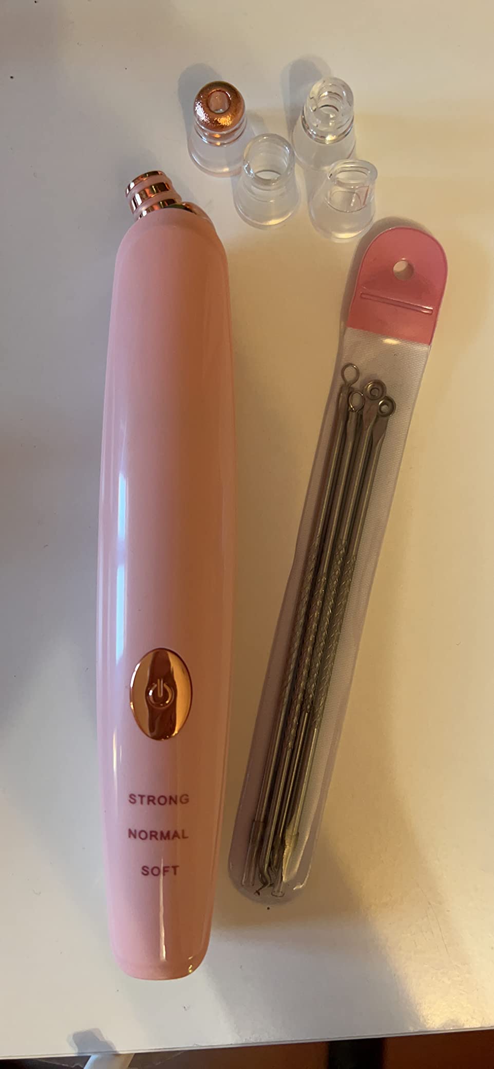 Blackhead Remover Pore Vacuum Cleaner - Upgraded Facial Pore Cleaner - Electric USB Pore Vacuum with 5 Probes - Upgraded Blackhead Suction Tool - Blackhead Remover Ki t customer photo 2