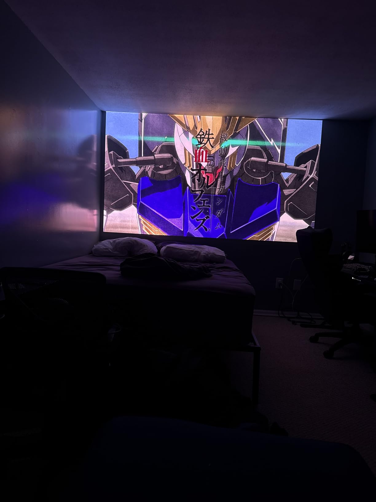 JMGO N1S 4K Upgrade Triple Laser Projector, 1700 ISO Lumens, Google TV customer photo 1