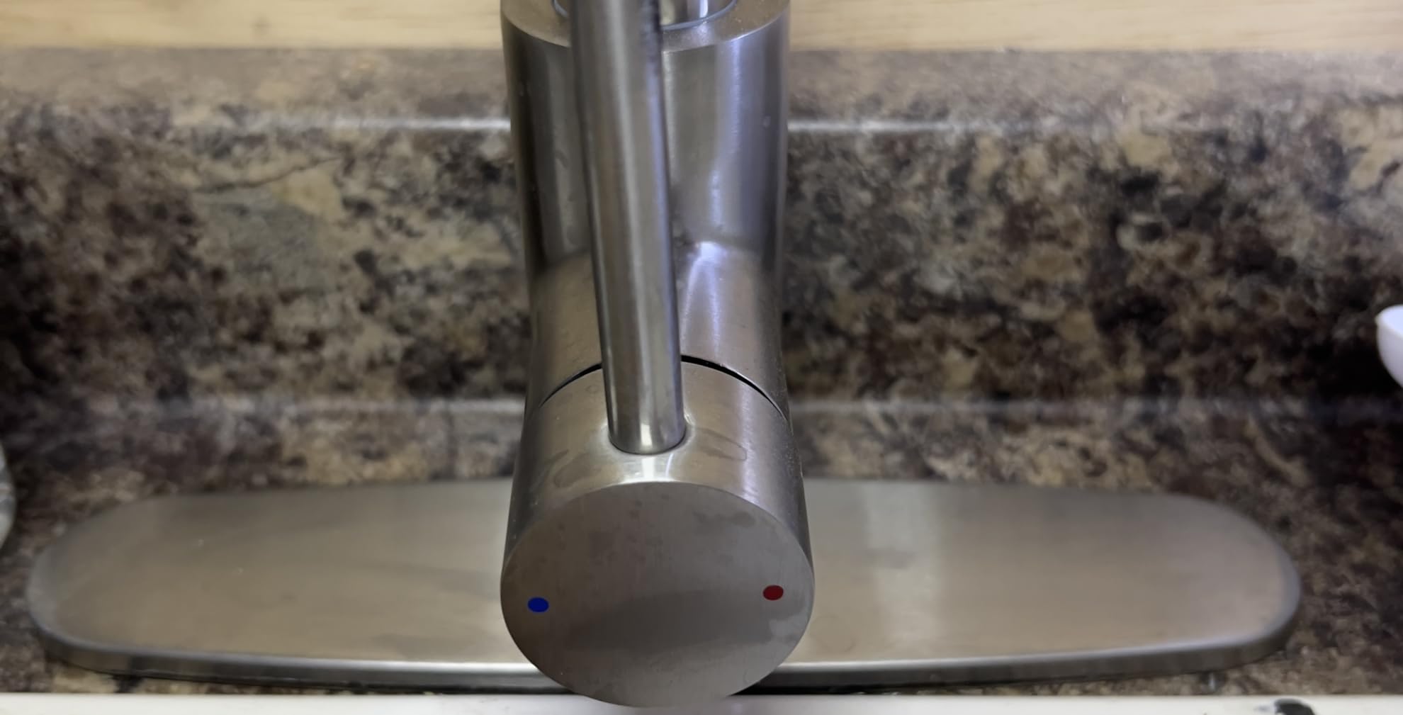 Kitchen Faucet with Water Filter Spout — 2-in-1 Brushed Nickel Pull-Down Sink Faucet, NSF-Certified Filtered Water Tap, Single-Handle with Detachable Deck Plate Fits 1 or 3 Hole by OWOFAN customer photo 2