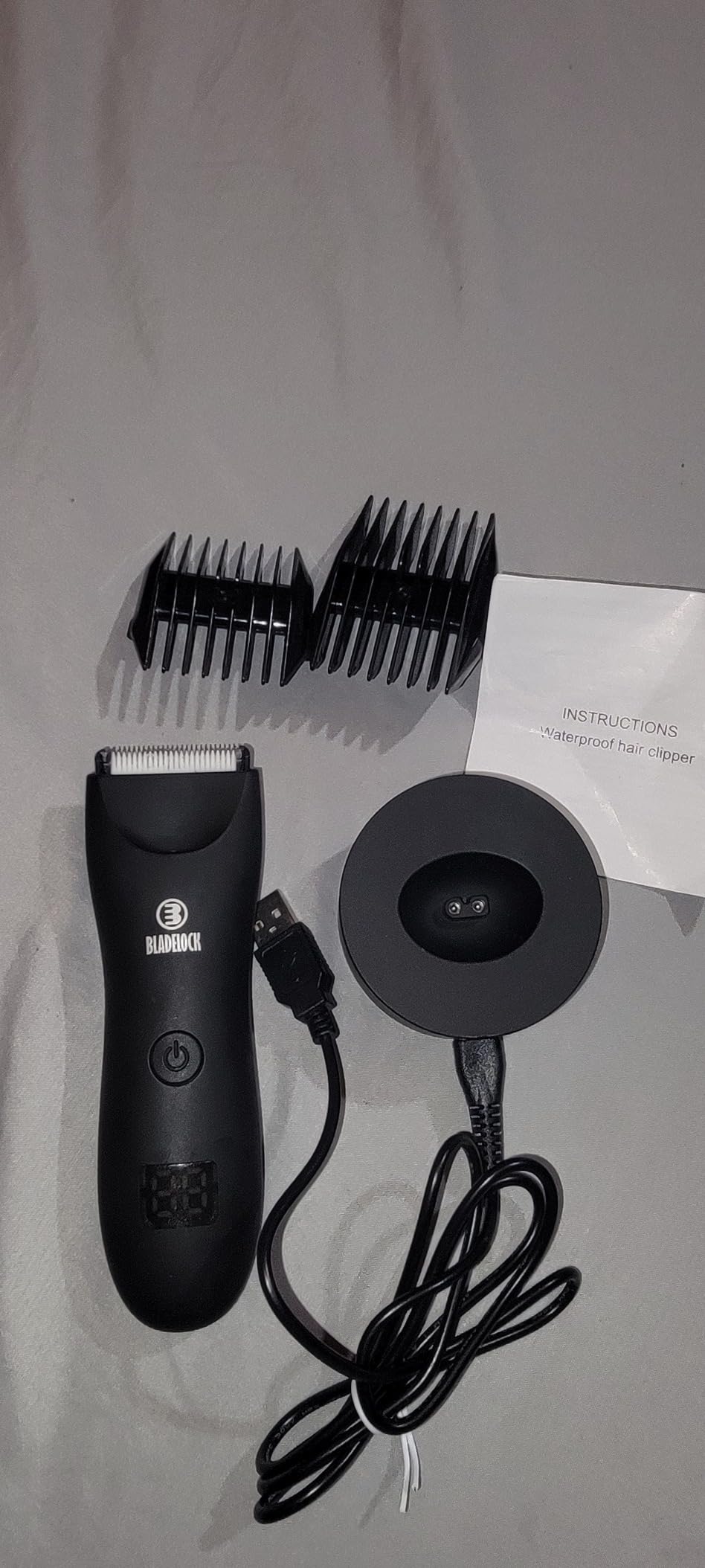 Beard Trimmer for men, Vacuum Mustache Trimmer Electric Shaver, Green customer photo 2