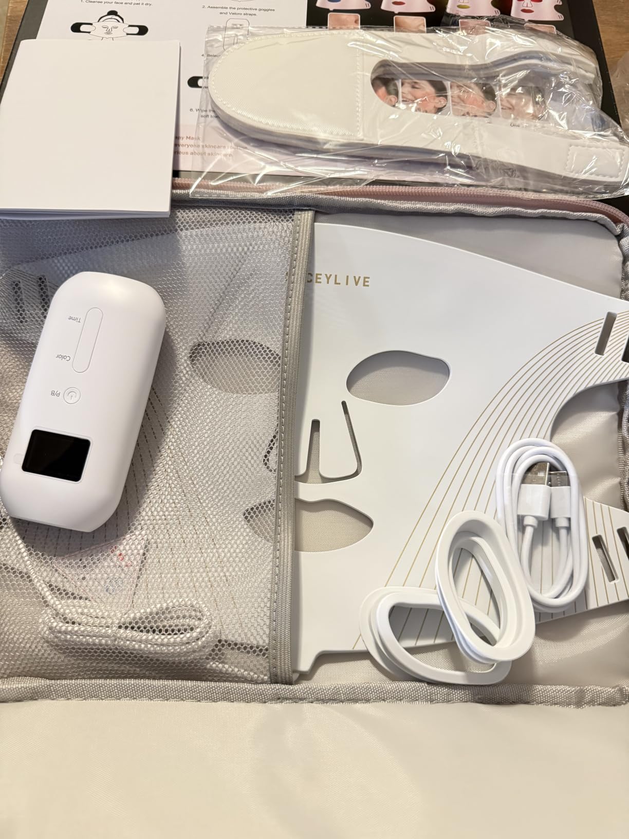 Red Light Therapy for Face, FDA-Cleared Blue Light Mask for Acne customer photo 2
