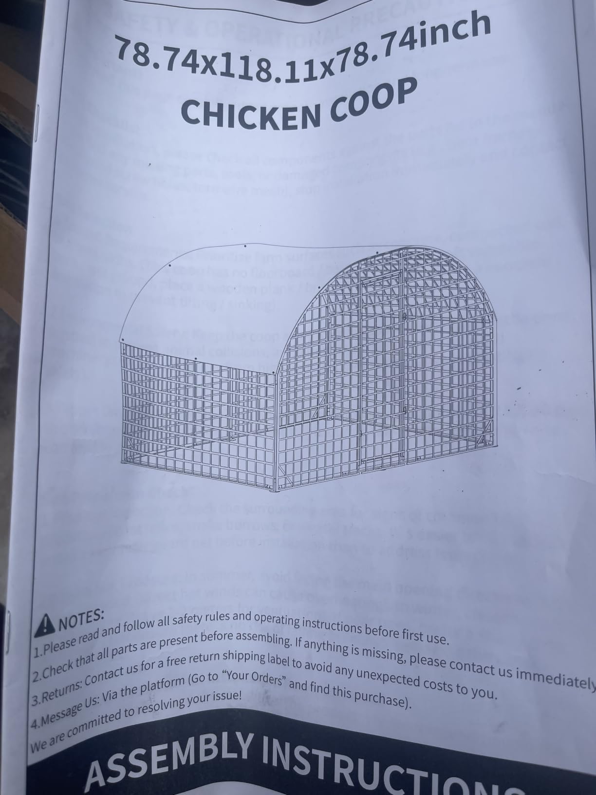 Large Walk-in Chicken Coop with Chicken Run, Galvanized Poultry Enclosure with Waterproof Anti-UV Cover and Security Lock, Ideal for Rabbit, Duck, Backyard and Farm Yard, 19.7'x 9.8'x 6.6' customer photo 1