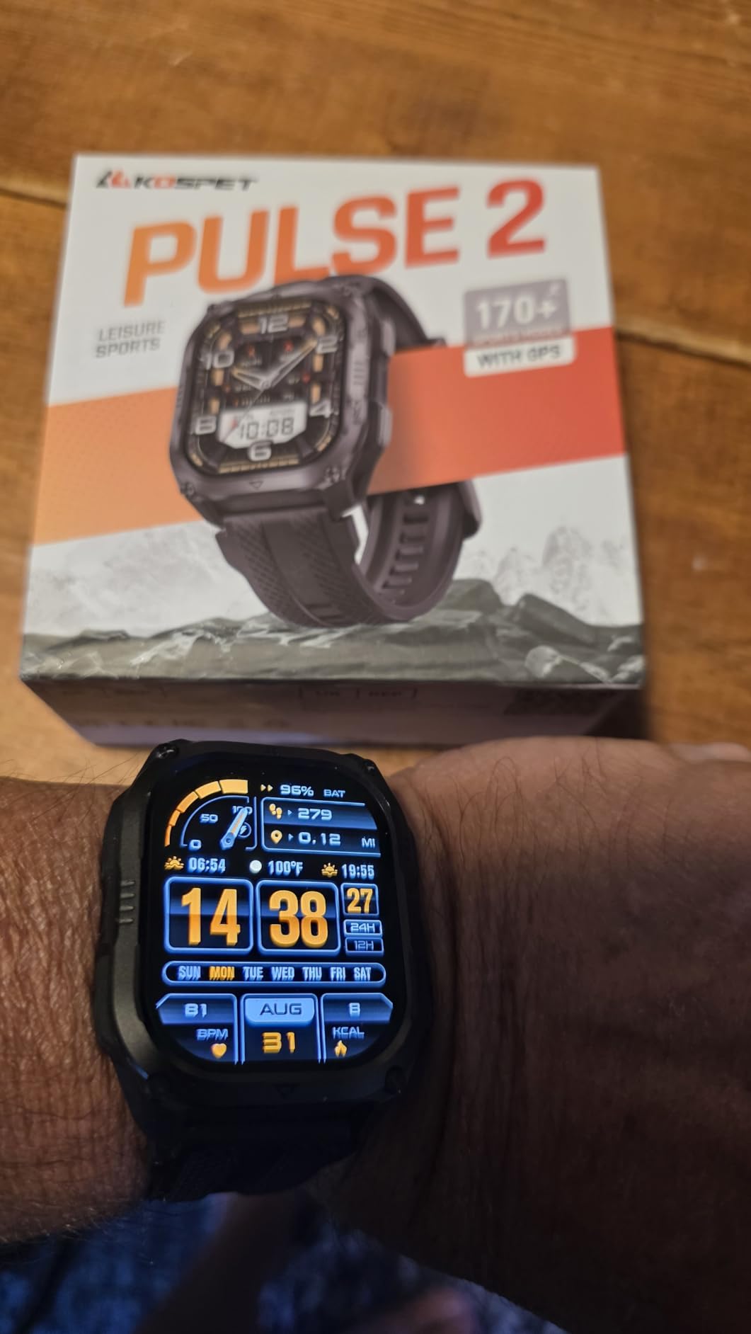KOSPET Pulse 2 Smart Watch with GPS, 5 ATM/IP69 Waterproof, 15-Day Battery customer photo 2