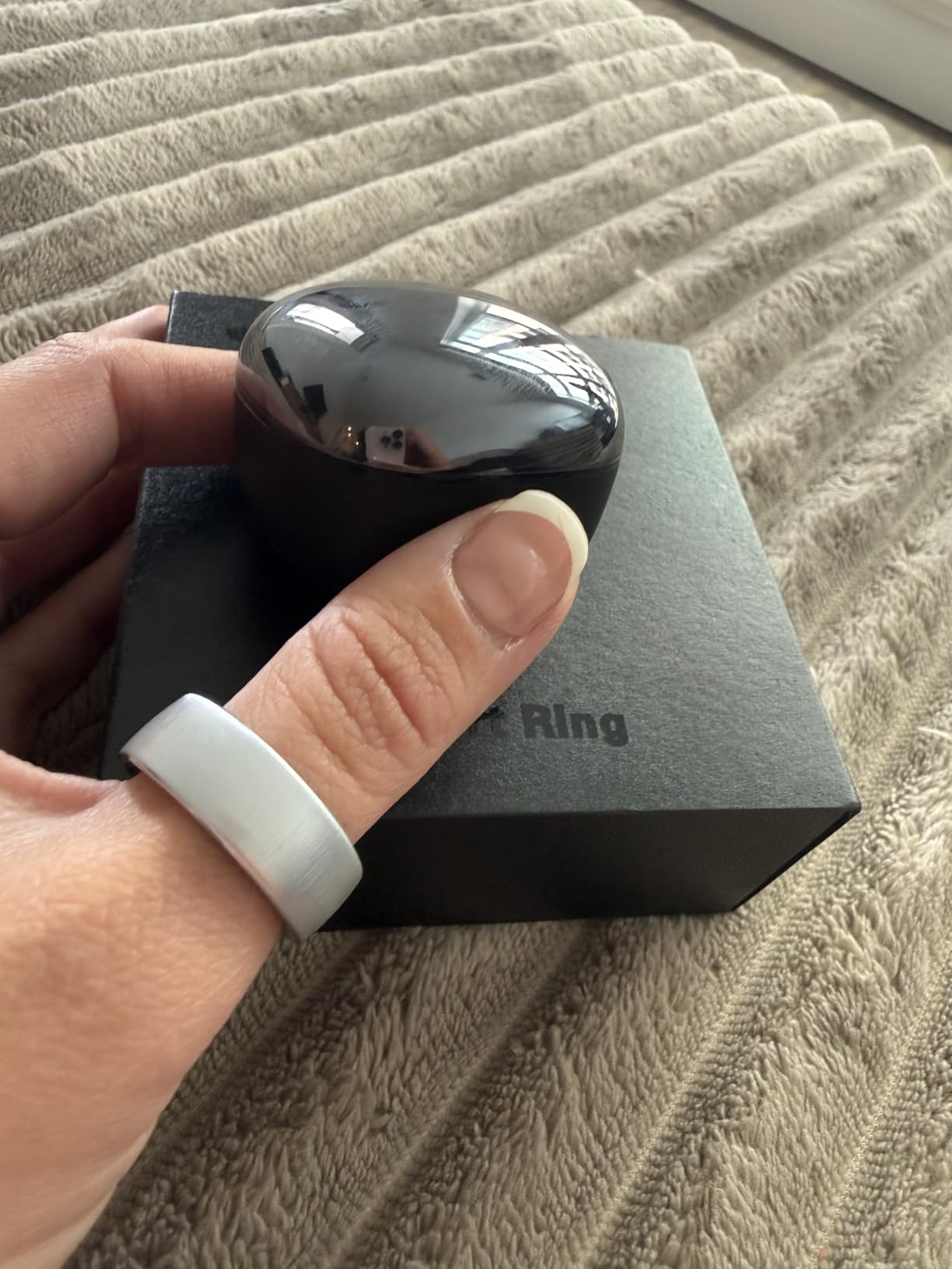 Smart Ring Women Men, Fitness Tracker, No Subscription, Sleep, Black 8 customer photo 2