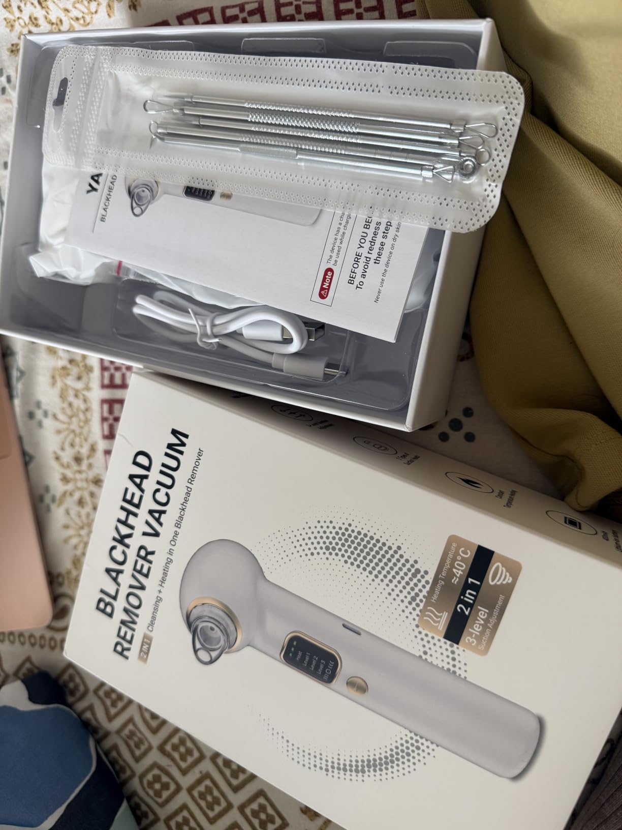 Heated Blackhead Remover Pore Vacuum with 5 Probes & 3 Suction Modes customer photo 2
