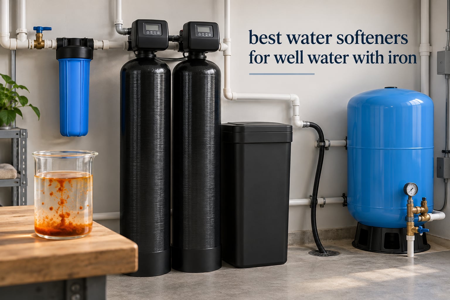 best water softeners for well water with iron
