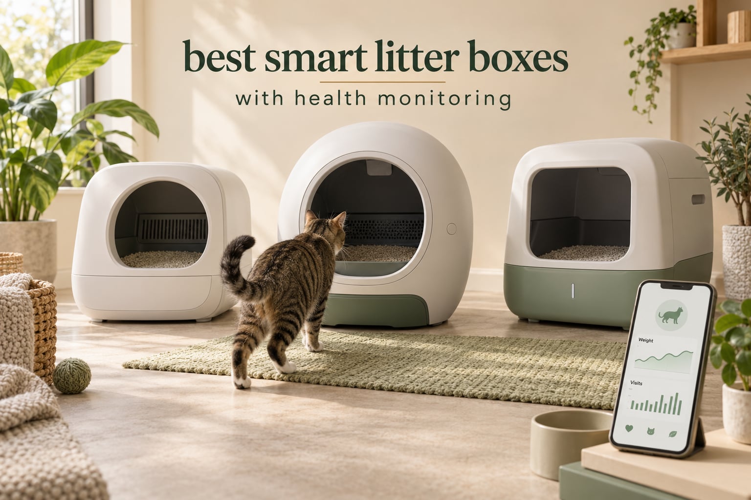 best smart litter boxes with health monitoring