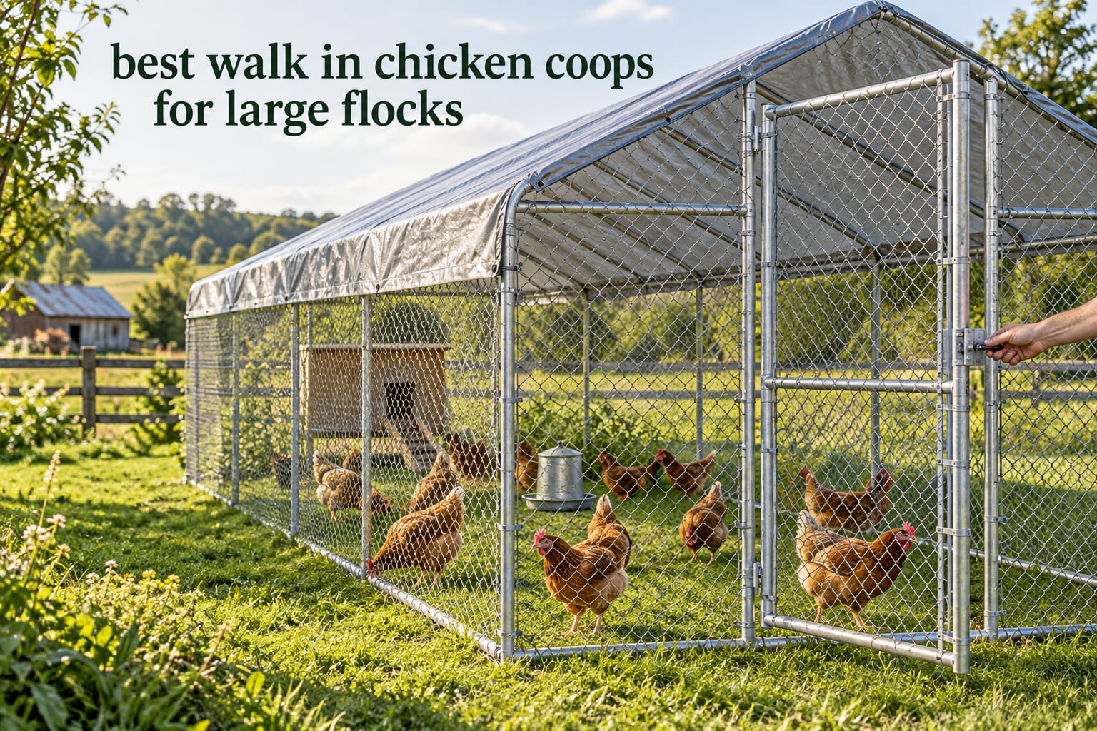 best walk in chicken coops for large flocks