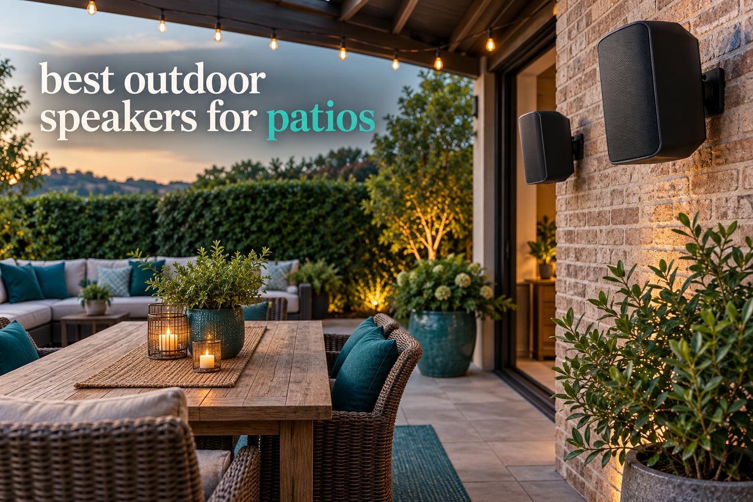 best outdoor speakers for patios